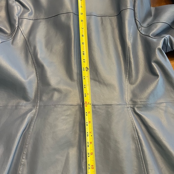 Dialogue Leather Icy Blue Size 1X Jacket - Picture 14 of 16